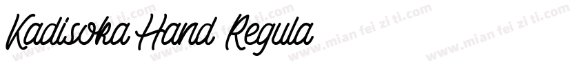 Kadisoka Hand Regula字体转换